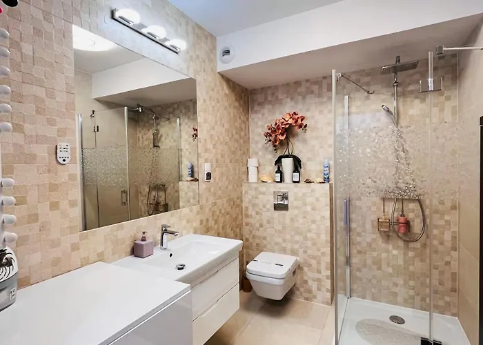 アパート Nadmorskie Tarasy Pink&blue - C215 Sea&sun *