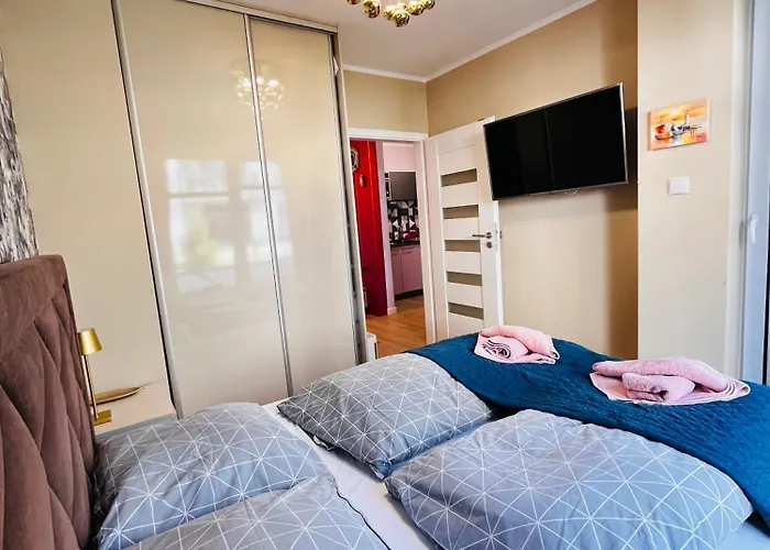 Nadmorskie Tarasy Pink&blue - C215 Sea&sun アパート コウォブジェク